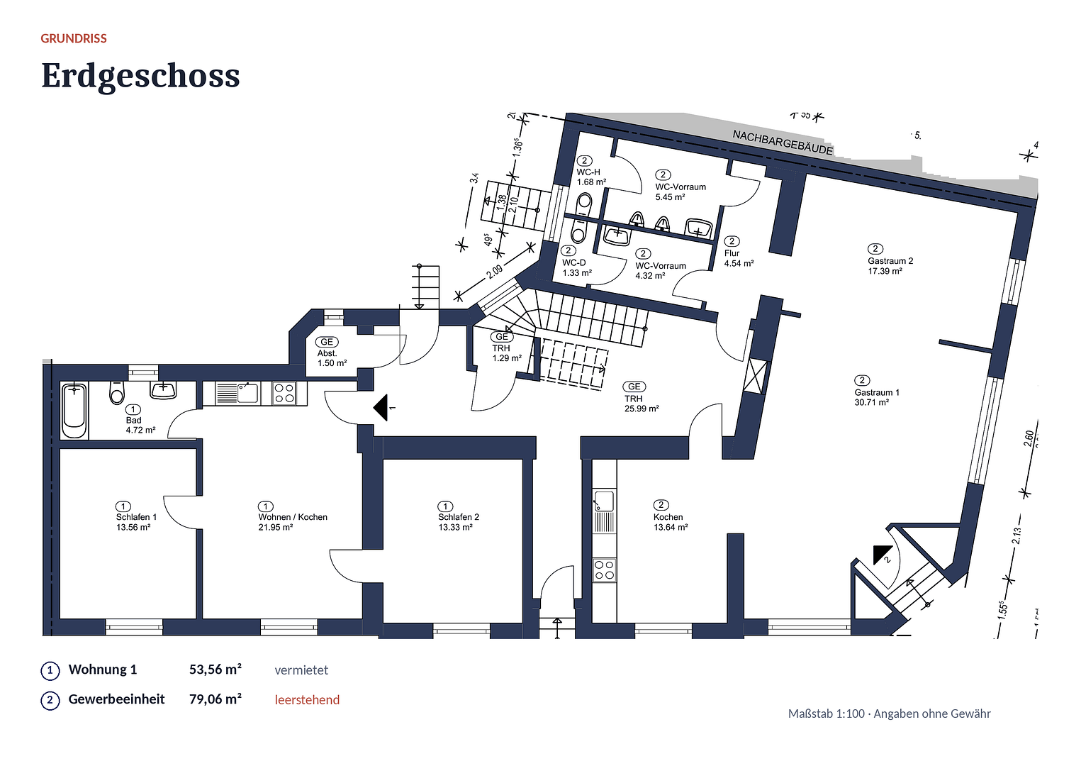 PROVISIONSFREIE renditestarke Kapitalanlage mit Aufteilungspotenzial und modernisierten Wohnungen – Krippstr 39, 40229 Düsseldorf(Eller) – Vorschaubild 22
