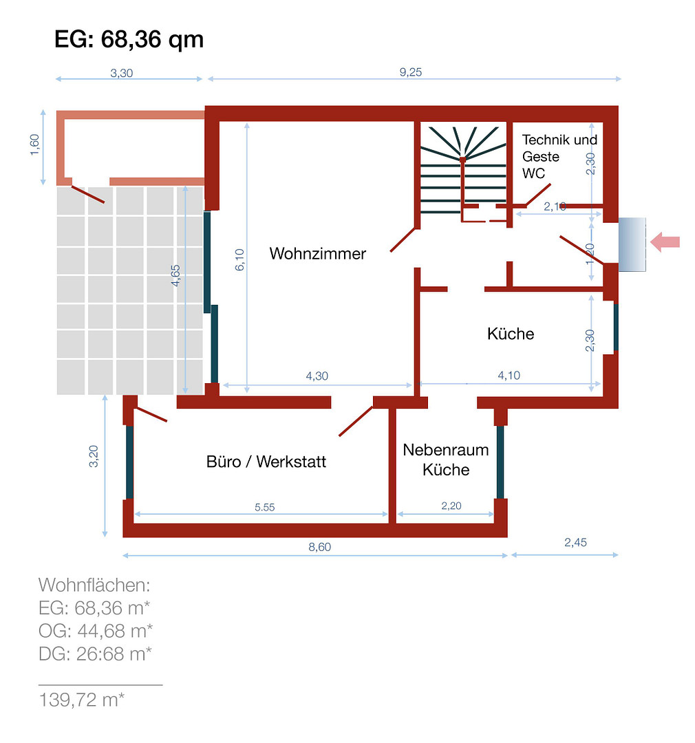 Gepflegtes Reihenendhaus mit Garten in Bremen-Huchting – 28259 Bremen(Huchting) – Vorschaubild 35