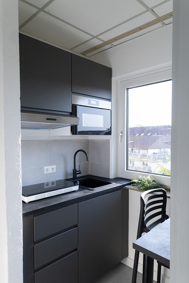 Erstbezug nach Renovierung – möbliertes 1-Zimmer-Apartment mit Stellplatz – 76135 Karlsruhe(Weststadt) – Vorschaubild 5