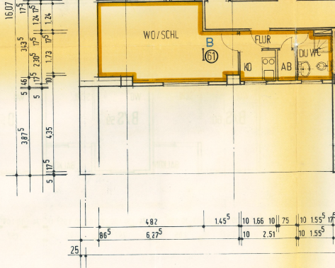 Erstbezug nach Renovierung – möbliertes 1-Zimmer-Apartment mit Stellplatz – 76135 Karlsruhe(Weststadt) – Vorschaubild 19