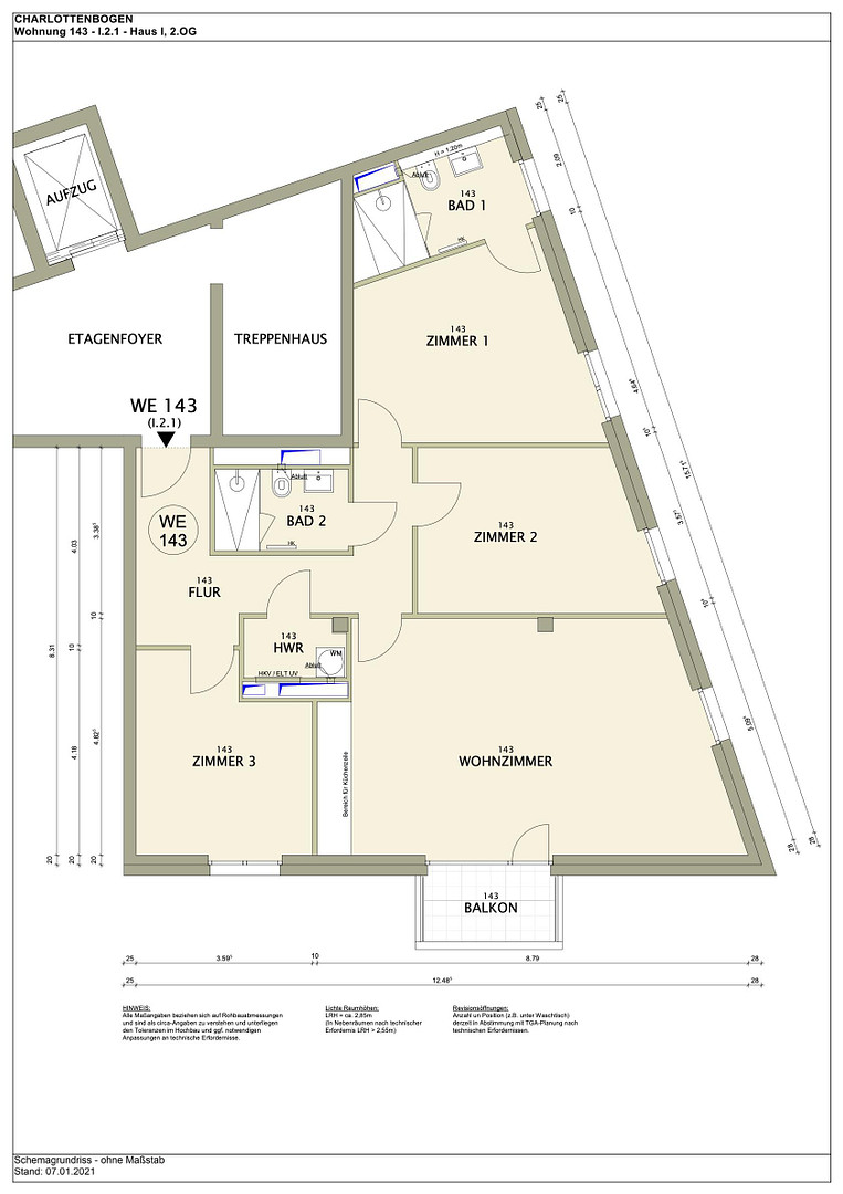 BEZUGSFREI= SPREENÄHE= HEISENBERGSTR. 3 = HÖCHSTE QUALITÄT = 4 ZIMMER =BJ 2022=BALKON = 2. OG = LIFT – Heisenbergstraße 3, 10587 Berlin(Charlottenburg) – Vorschaubild 33