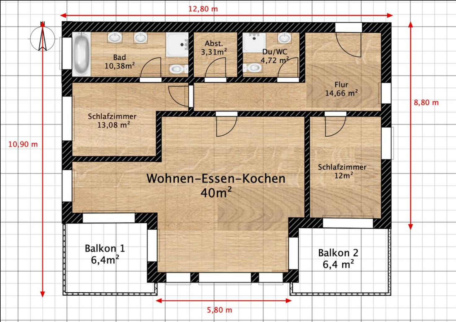 Lichtdurchflutete 3‑Zimmer‑Wohnung in begehrter Lage – 80687 München(Laim) – Vorschaubild 10