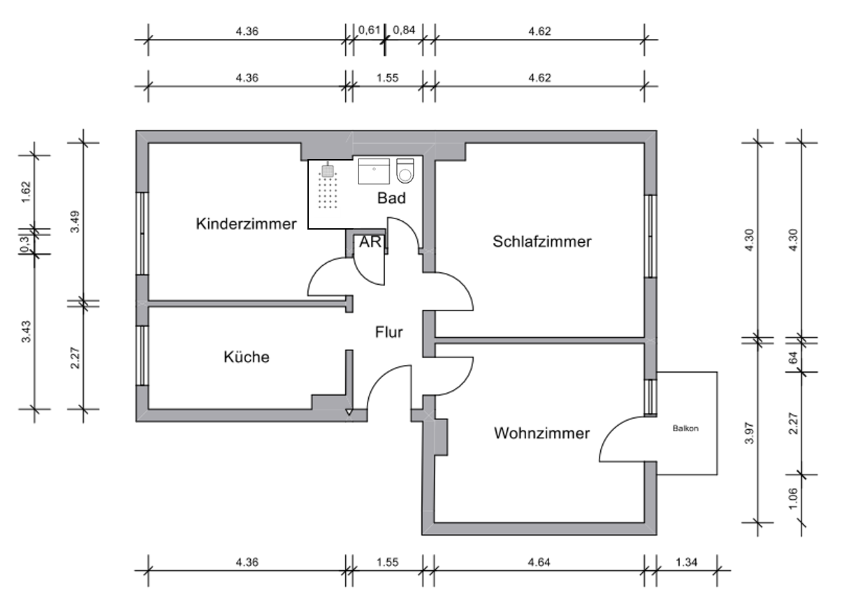 ***ERSTBEZUG NACH MODERNISIERUNG – STILVOLLE 3-ZI.-WOHNUNG MIT TAGESLICHTBAD IN DU-NEUDORF*** – 47057 Duisburg(Neudorf-Süd) – Vorschaubild 14