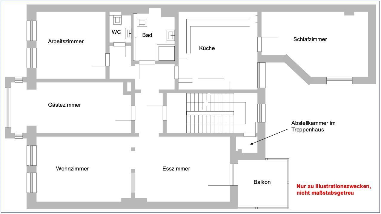 5 Zimmer Altbauwohnung mit eigenem Garten im Ostviertel – 45127 Essen(Ostviertel) – Vorschaubild 13