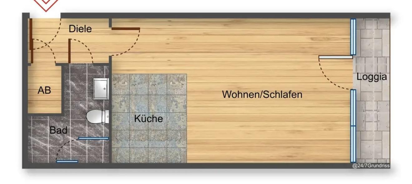 Exklusives Appartment in begehrter Wohnlage - Provisionsfrei direkt vom Eigentümer – Frankfurt(Nied) – Vorschaubild 13