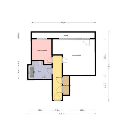 Schöne helle 1,5 Zimmer Wohnung mit großem Balkon - sofort wohlfühlen – Walddörferstrasse 376, 22047 Hamburg(Tonndorf) – Vorschaubild 11
