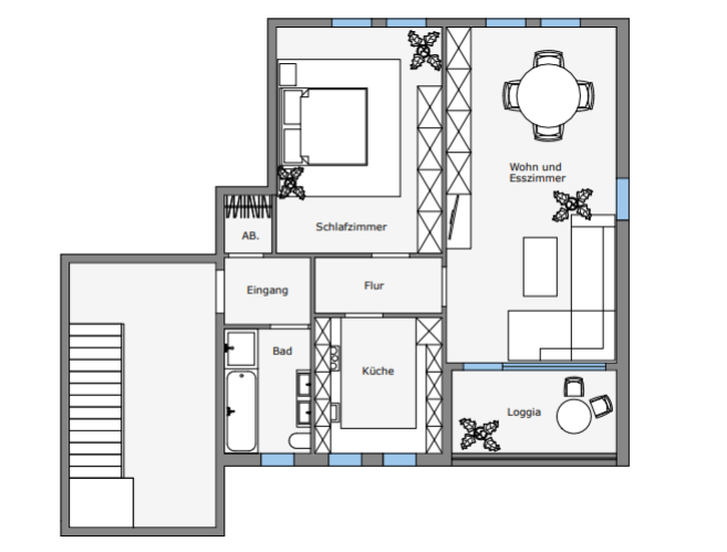 2 -Zimmer-Wohnung in Oberasbach / Zirndorf - Linder Siedlung (Loggia, Stellplatz) – 90513 Zirndorf – Vorschaubild 11
