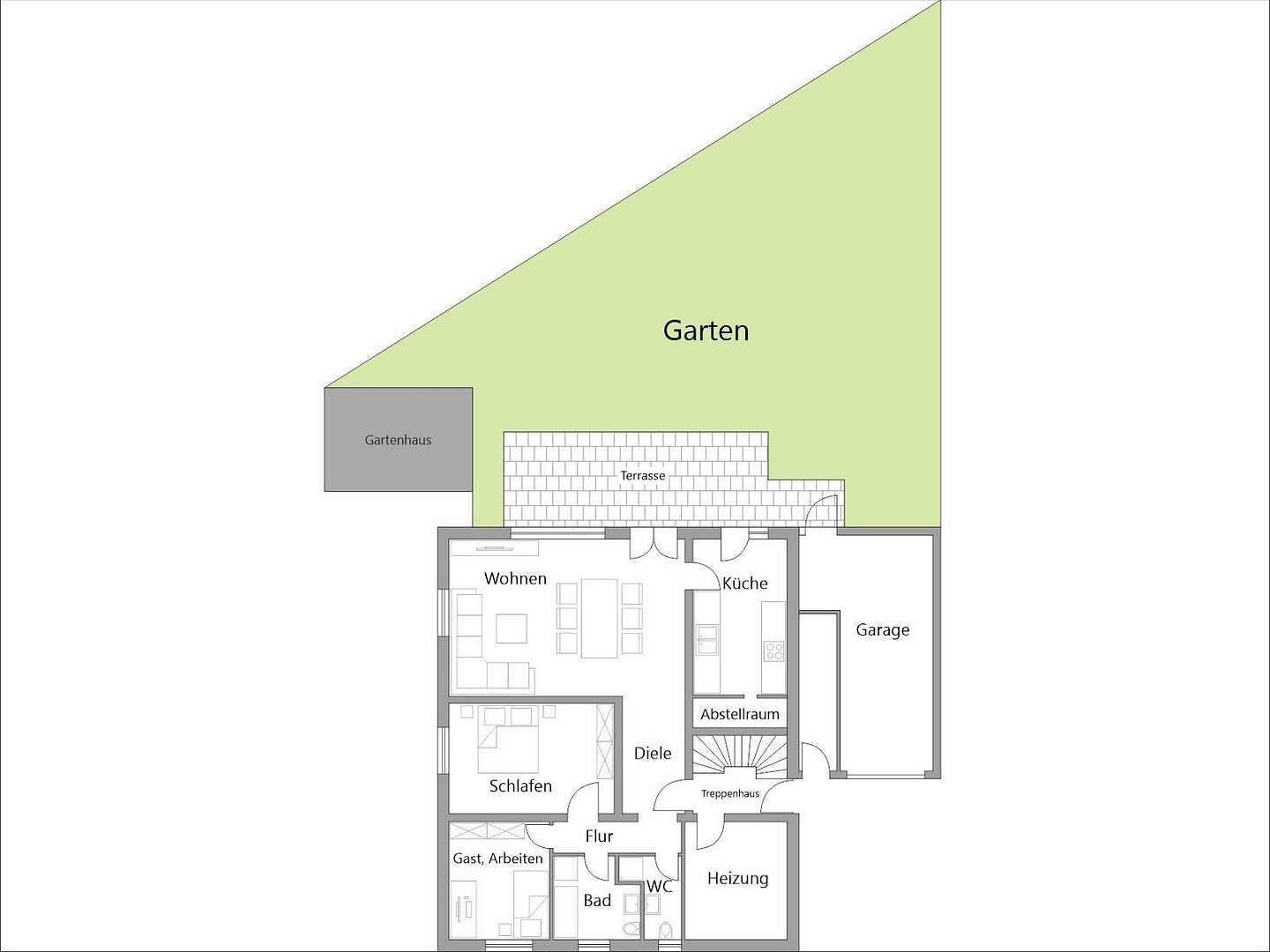 Barrierefreie Erdgeschosswohnung mit großem Garten & Terrasse in Wesseling-Keldenich – Wesseling – Vorschaubild 19