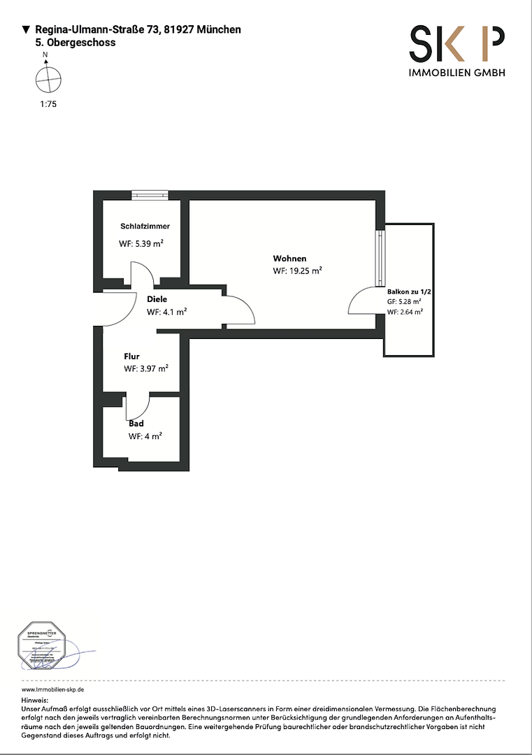 Sofort einziehen & wohlfühlen: Sanierte 1,5-Zimmer-Wohnung mit Balkon in Bogenhausen – Regina-Ullmann-Str. 73, 81927 München(Johanneskirchen) – Vorschaubild 13