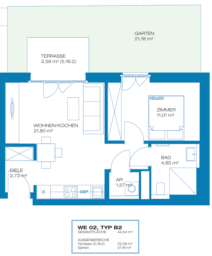 2-Zimmer-Wohnung in Berlin - ruhig, kleiner Garten – Bizetstr. 18, 13088 Berlin(Weißensee) – Vorschaubild 4