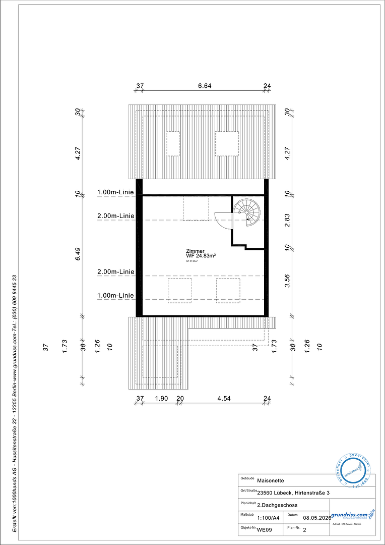 NEU: 4-Zimmer-Wohnung, frisch saniert und direkt bezugsfrei – mit 2 Balkonen und Stellplatz – 23560 Lübeck(Hüxtertor/Mühlentor/Gärtnergasse) – Vorschaubild 16