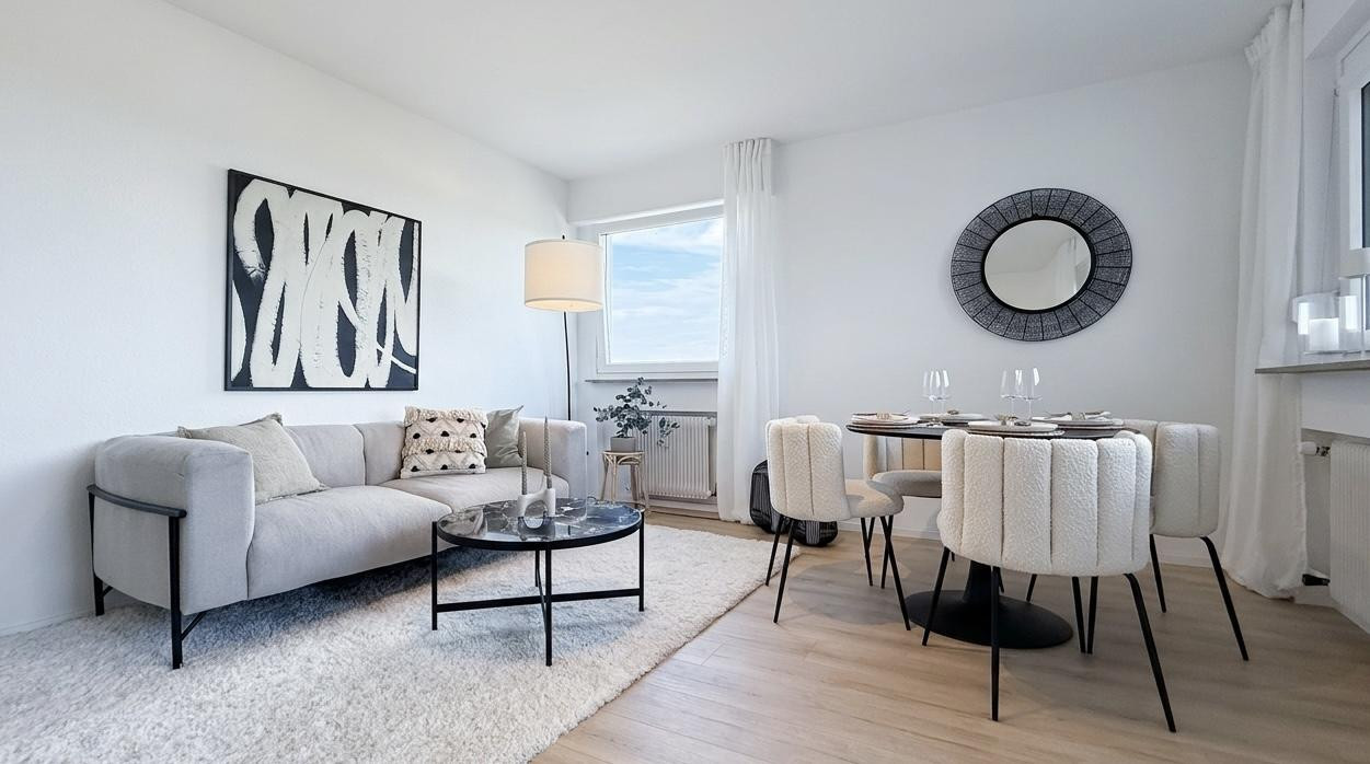 Einziehen anstatt renovieren: Frisch modernisierte 2-Zimmer-Wohnung mit Panorama-Blick – 97422 Schweinfurt – Vorschaubild 2