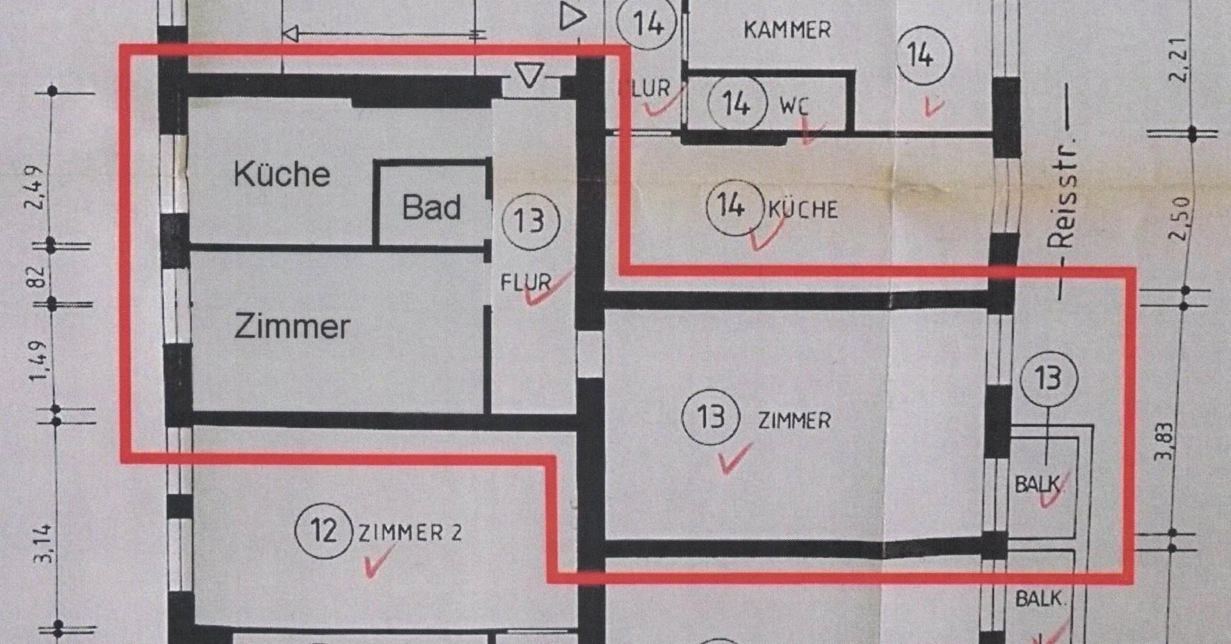 2-Zimmer -ETW mit Balkon in guter Lage Berlin Siemensstadt direkt vom Eigentümer – Reisstraße, 13629 Berlin(Siemensstadt) – Vorschaubild 11