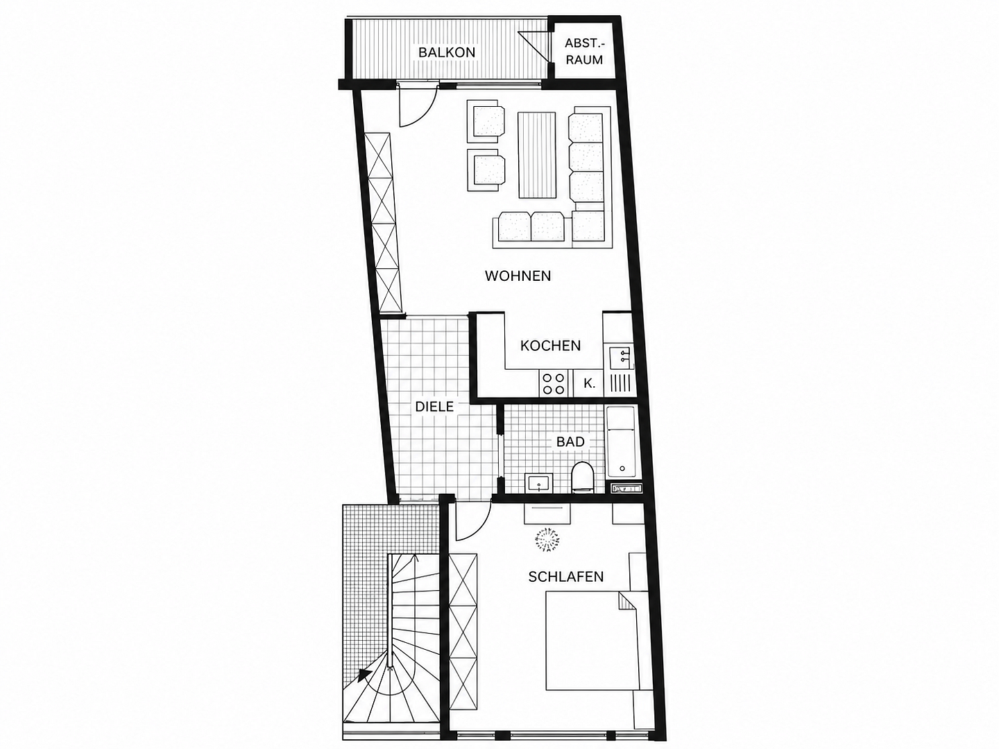 Gut geschnittene 2-Zimmer-Wohnung mit Balkon & Einbauküche in zentraler Lage von Pulheim – Pulheim – Vorschaubild 27