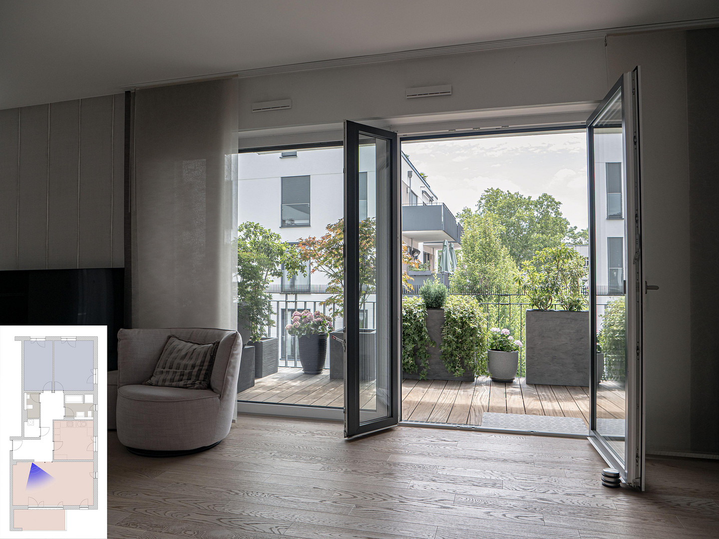 Provisionsfrei: Lichtdurchflutete 3-bis 4-Zimmer-Premiumwohnung (Bj. 2017) mit TG-Stellplatz – 63067 Offenbach am Main – Vorschaubild 5