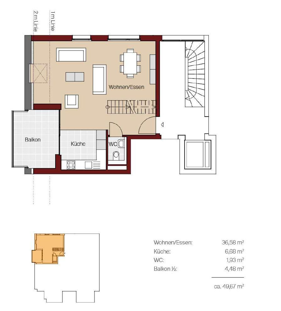 Moderne 4-Zi.-Maisonette mit Wärmepumpe, Einbauküche & Aufzug in Metzingen-Mitte – 72555 Metzingen – Vorschaubild 18