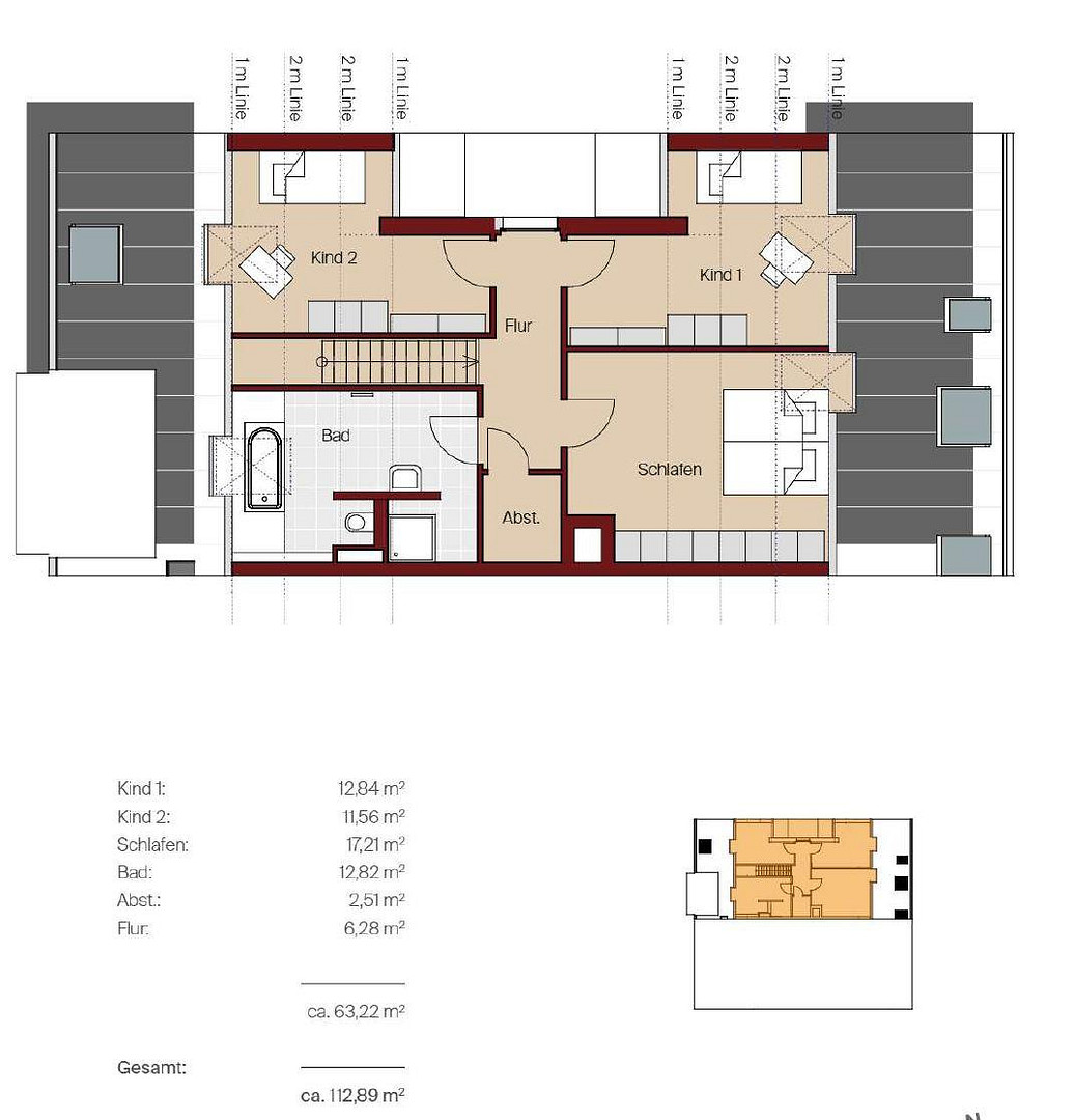 Moderne 4-Zi.-Maisonette mit Wärmepumpe, Einbauküche & Aufzug in Metzingen-Mitte – 72555 Metzingen – Vorschaubild 19