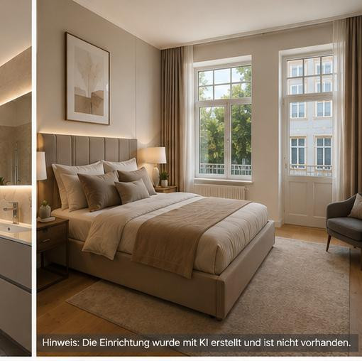 Bremen-Schwachhausen | Exklusive 4-Zimmer-Altbauwohnung, 105 m², 2 Balkone, provisionsfrei – Albersstraße 10, 28209 Bremen(Schwachhausen) – Vorschaubild 4