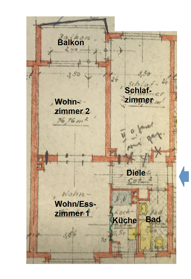 Sanierte 3,5 Zimmer-KDB Wohnung (ca. 70 qm) mit Einbauküche und Balkon / Holsterhausen – Bunsenstr. 77, 45145 Essen(Holsterhausen) – Vorschaubild 19