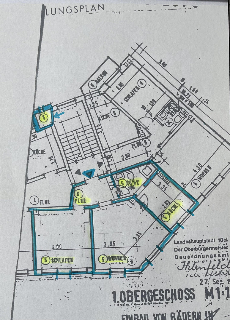 Sonnige, ruhige 2-Zimmer-Altbauwohnung zentral in Kiel – 24114 Kiel(Südfriedhof) – Vorschaubild 18