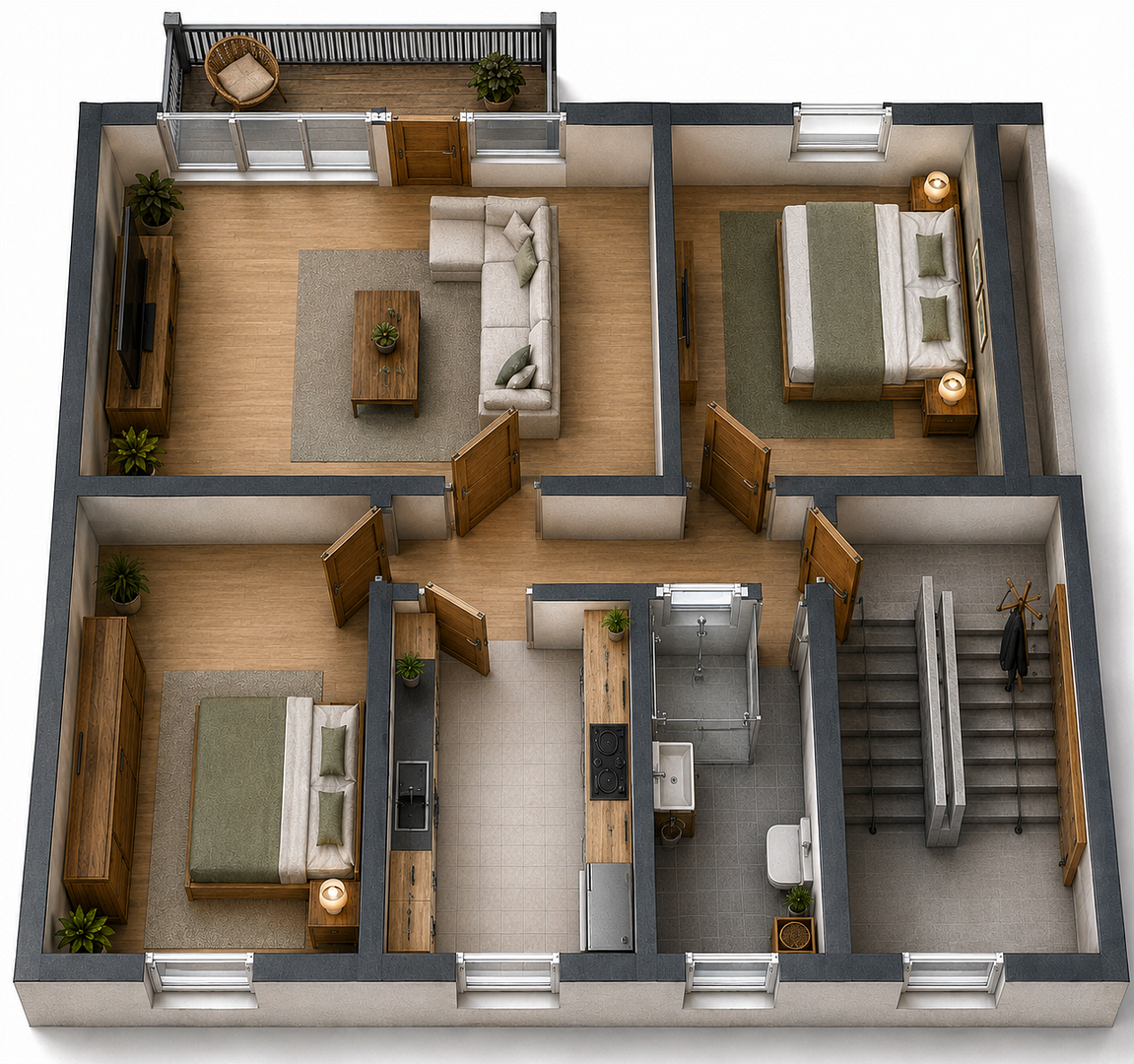 1A Lage- freie Wohnung mit EBK im Vorderen Westen m. Balkon + Garten / 3 ZKB Herkulesstr - Privat – Herkulesstraße, 34119 Kassel – Vorschaubild 15