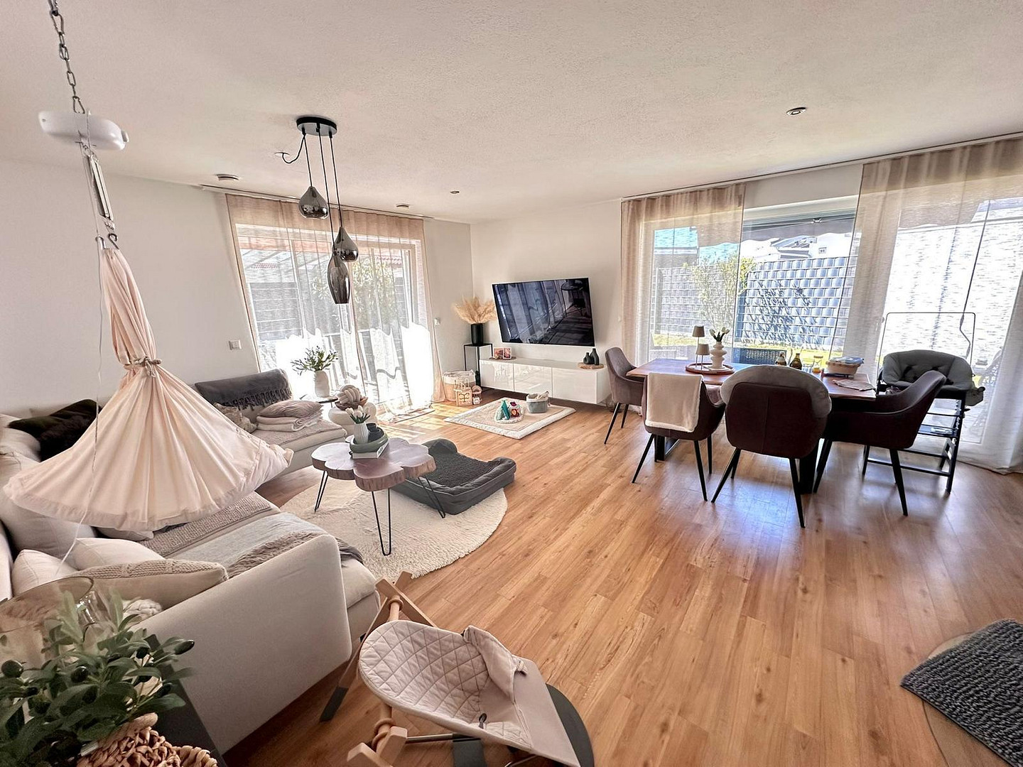 PROVISIONSFREIE moderne 2 Zimmer Erdgeschosswohnung mit Garten, 2 Terrassen & eigener Garage – 87471 Weidach – Vorschaubild 4