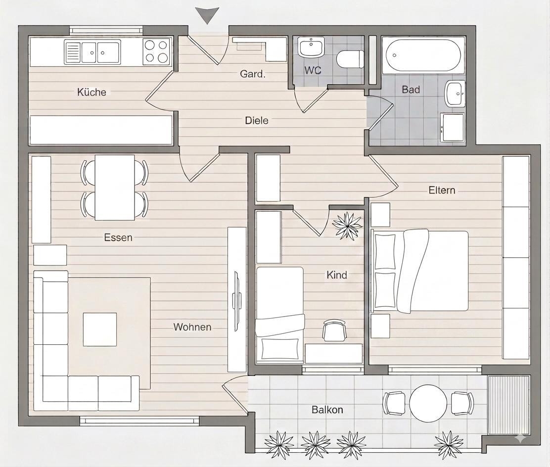 HELLE, MODERNISIERTE UND LICHTDURCHFLUTETE 3-ZIMMER-WOHNUNG MIT SÜDBALKON IN BÖBLINGEN-DAGERSHEIM – Goethestraße 30, 71034 Böblingen(Dagersheim) – Vorschaubild 19