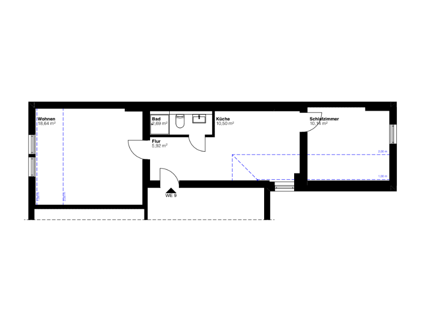 Erstbezug nach Kernsanierung | Stilvolle 2-Zimmer-Altbauwohnung | Provisionsfrei – 65199 Wiesbaden – Vorschaubild 6