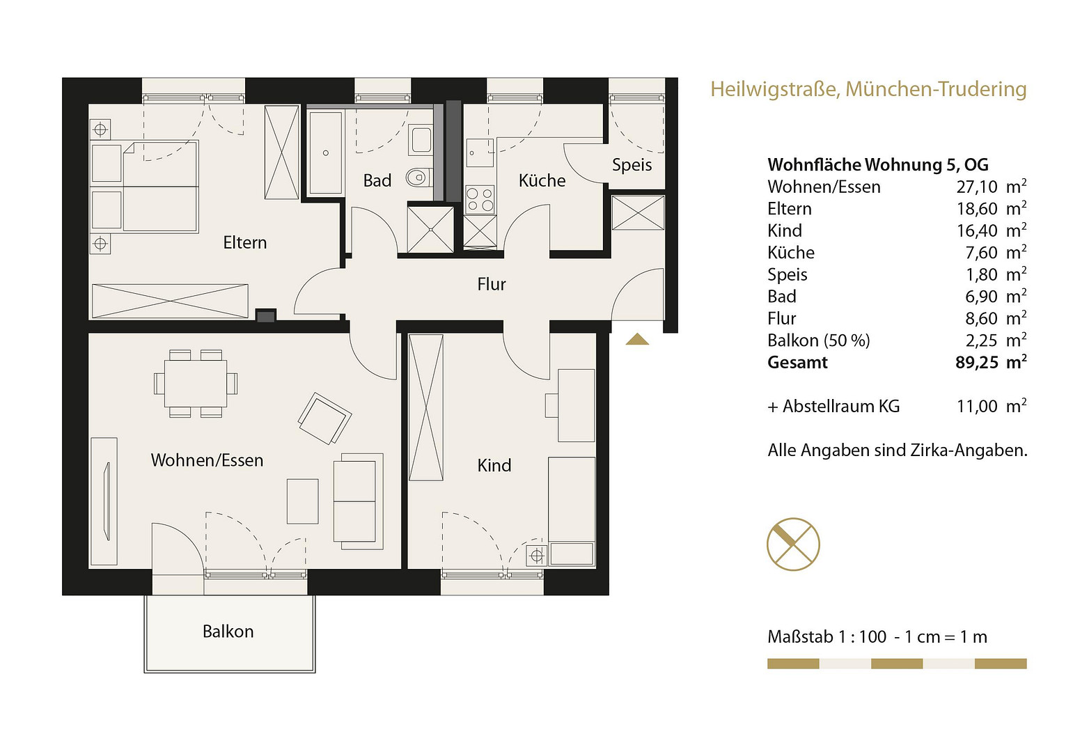 Erstbezug nach Kernsanierung: Großzügige 3-Zimmer-Wohnung mit Balkon in München-Trudering - WE 5 – 81825 München-Trudering(Trudering) – Vorschaubild 16