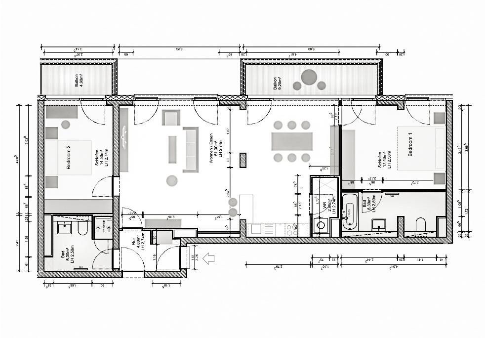 Luxuriöse 3-Zimmer-Wohnung 112 m²+ Parkplatz in Berlin-Mitte - PROVISIONSFREI - (No Commission) – 10115 Top-Lage im Herzen von Berlin-Mitte(Mitte) – Vorschaubild 31