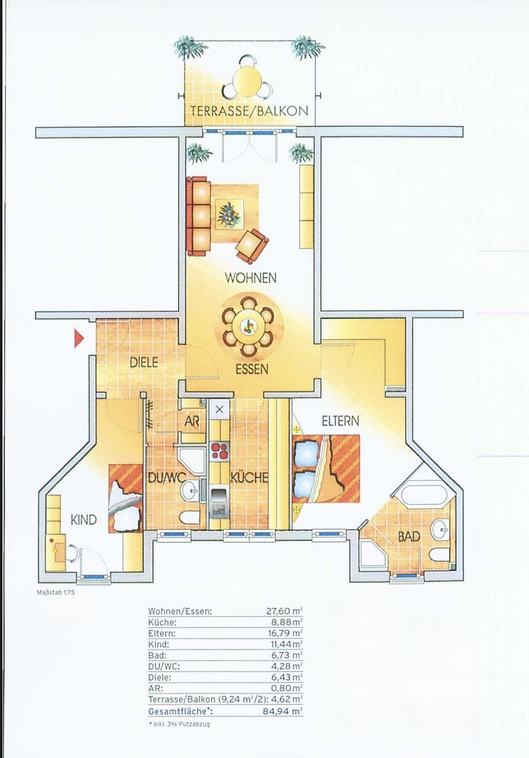 Helle 3 ZKB-Wohnung - ruhige Lage - TG-Stellplatz - provisionsfrei von privat – 68259 Mannheim(Wallstadt) – Vorschaubild 14