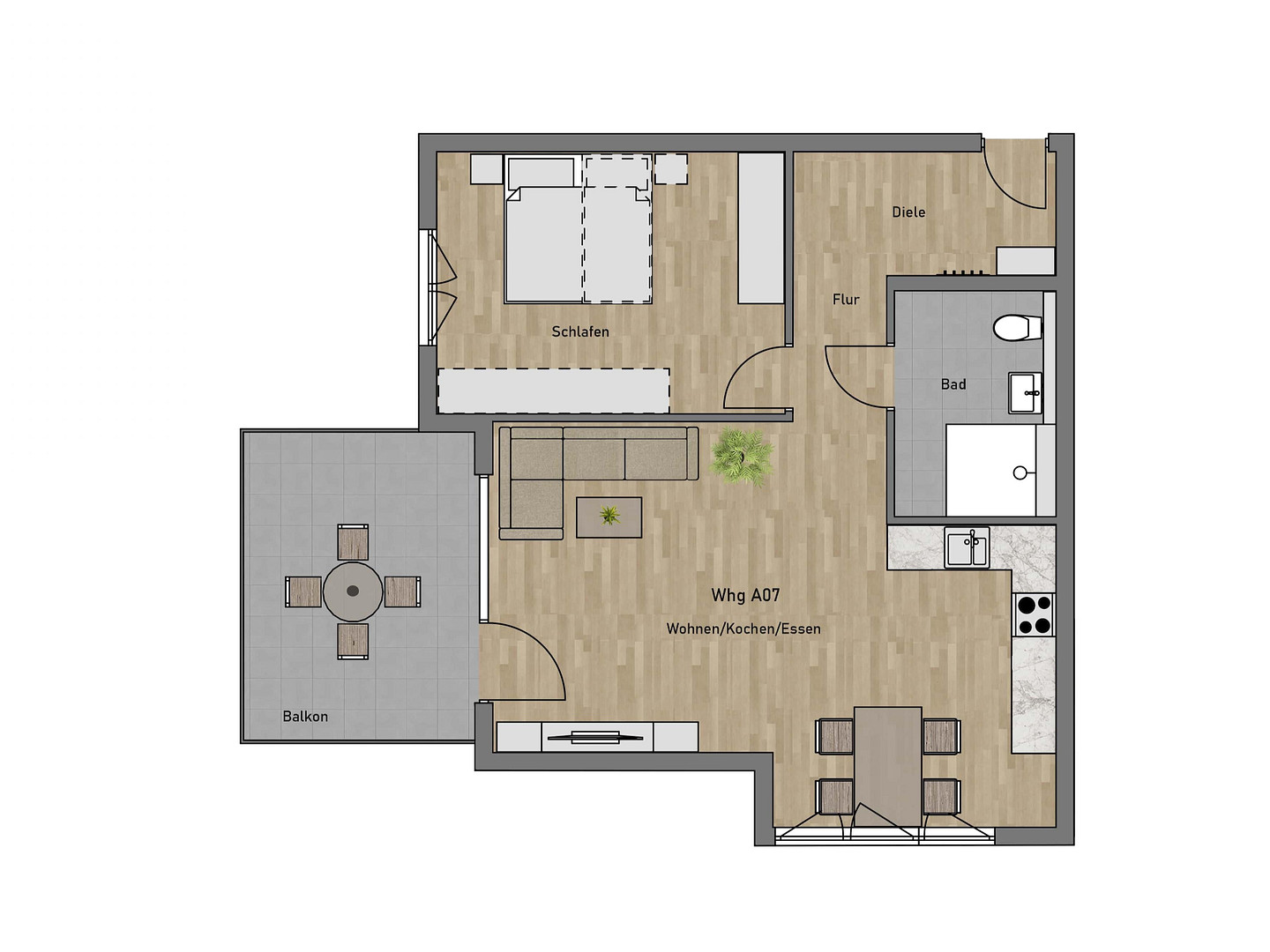 Helle 2-Zimmer-Neubau-Wohnung mit Küche, Balkon und 2 Stellplätzen in Nürtingen-Oberensingen – 72622 Nürtingen-Oberensingen(Oberensingen) – Vorschaubild 17