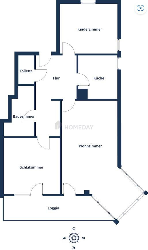 Helle 3-Zimmer-Wohnung mit Einbauküche & Aufzug & West-Loggia in München – 81927 München(Johanneskirchen) – Vorschaubild 33