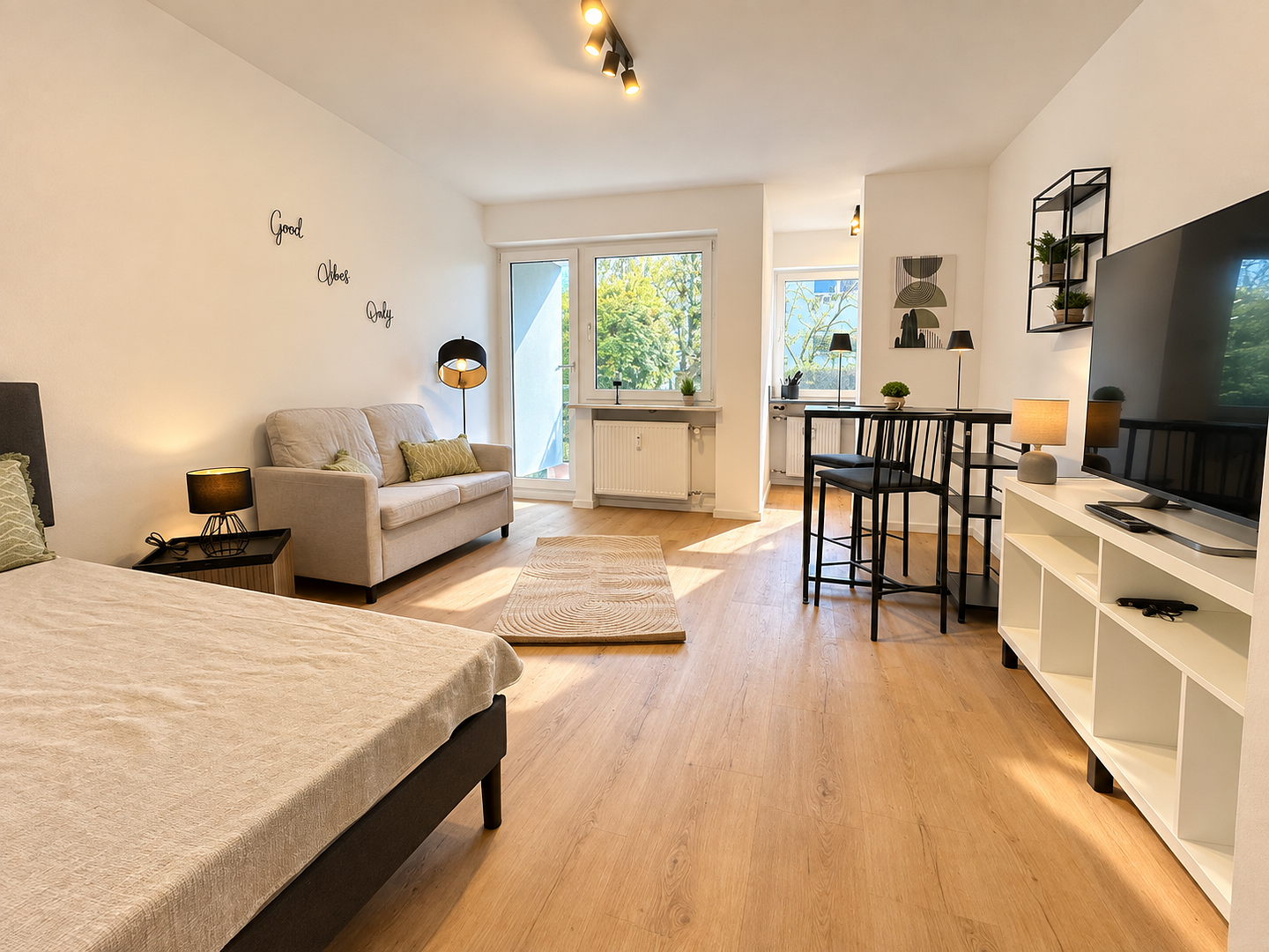 Saniert & all. incl.: Möbliertes Apartment mit exzellenter ÖPNV-Anbindung – 81379 München(Obersendling) – Vorschaubild 5