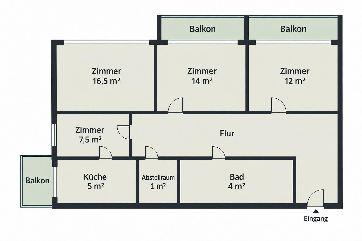 Frisch renovierte 3,5-Zimmer-Wohnung mit Balkonen in Laim – 80687 München(Laim) – Vorschaubild 19