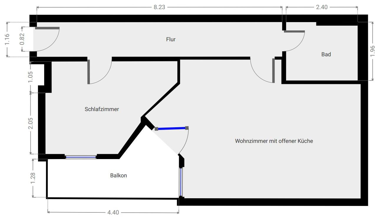 Ruhige 2-Zimmer-Wohnung mit Balkon und hochwertiger Einbauküche in Stadtfeld Ost – 39108 Magdeburg(Stadtfeld) – Vorschaubild 7