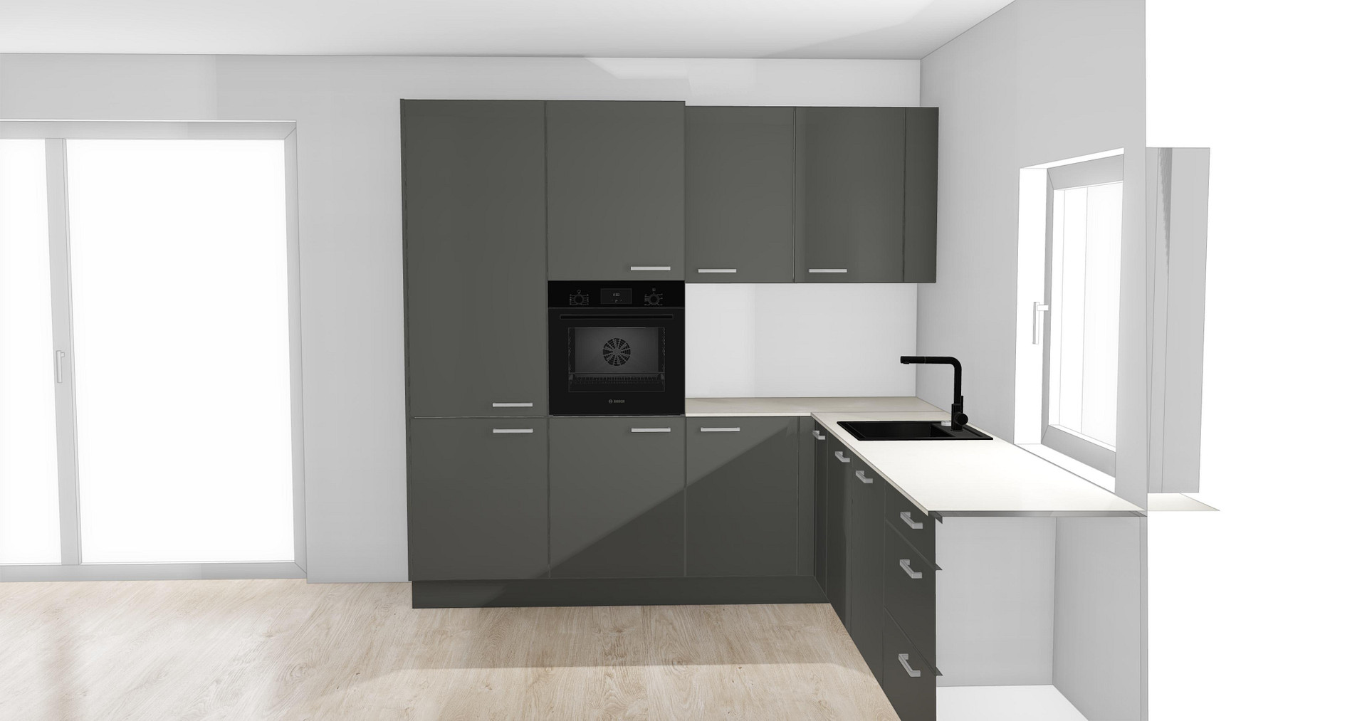 Erstbezug: 2× 3-Zimmer-Wohnung mit Kochinsel – barrierefrei mit 100 m² Garten oder Südbalkon – Foto 5