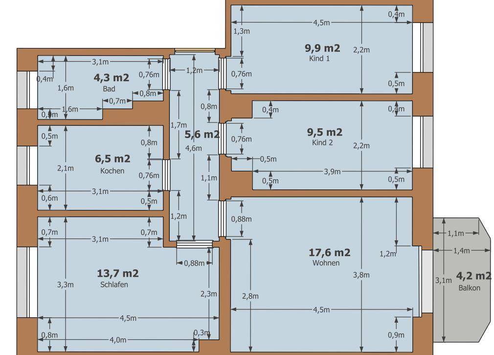 Großzügige 4-Raumwohnung in ruhiger Lage – 4288 Leipzig-Südost OT Liebertwolkwitz(Liebertwolkwitz) – Vorschaubild 12