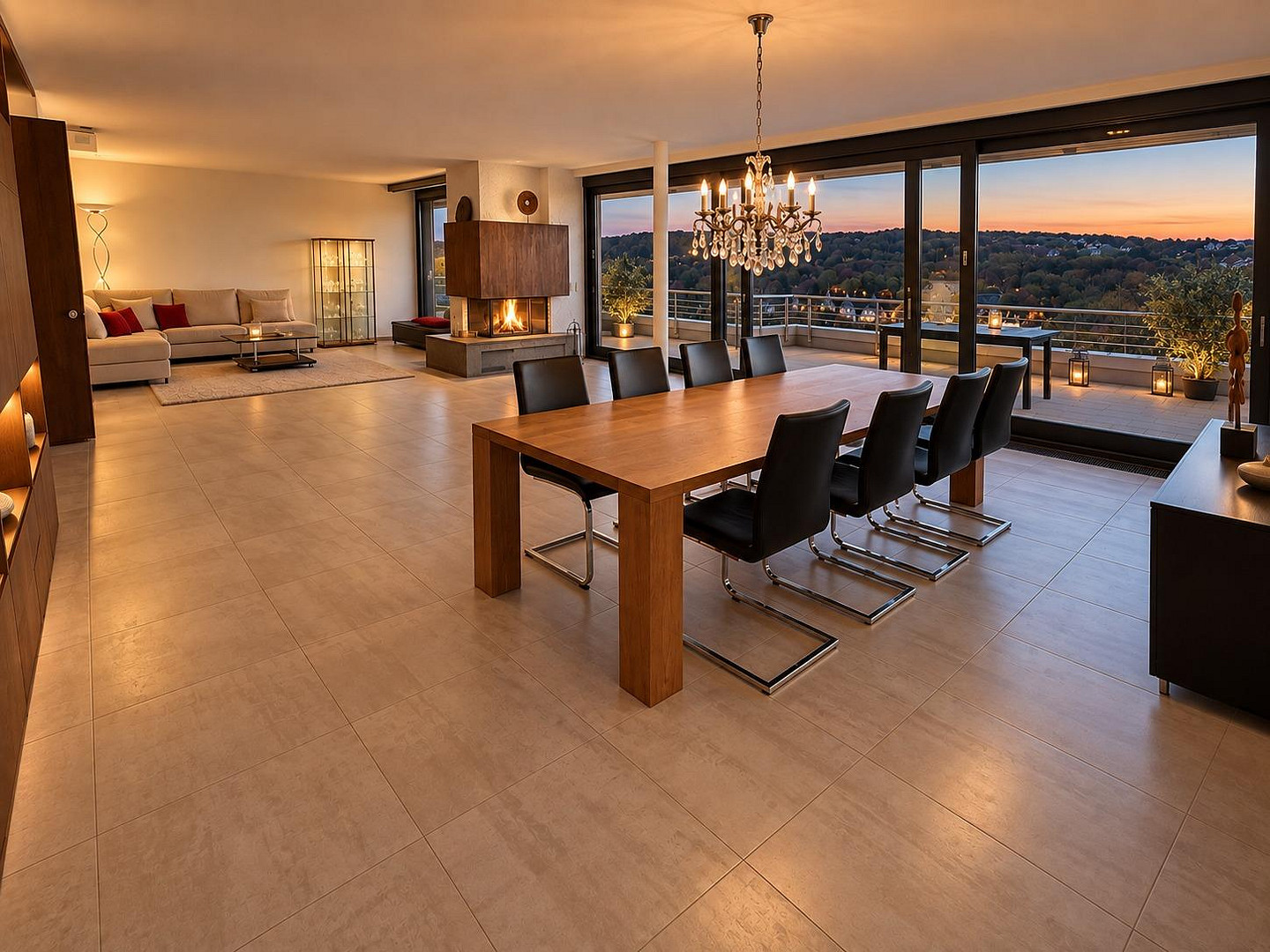 Haus im Haus: Provisionsfrei, 293 m²  Penthouse auf 3 Ebenen, 148 m² Außenfläche, Loft, Fernblick – 70469 Stuttgart(Feuerbach) – Vorschaubild 4