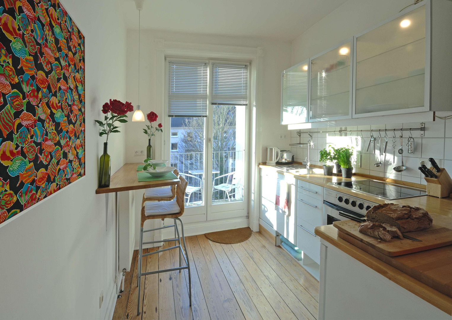 2-Zimmer-Altbauwohnung mit Balkon – voll möbliert, 57 m² in Winterhude – 22303 Hamburg(Winterhude) – Vorschaubild 12