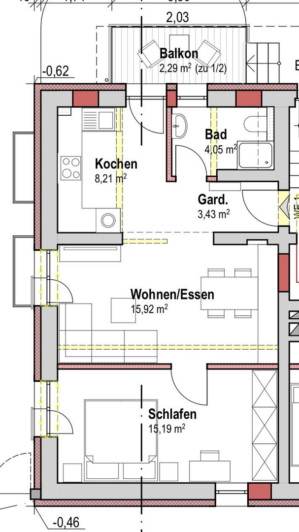2-Zimmer-Wohnung im historischen Ambiente / Erstbezug nach Kernsanierung – 63825 Schöllkrippen – Vorschaubild 2