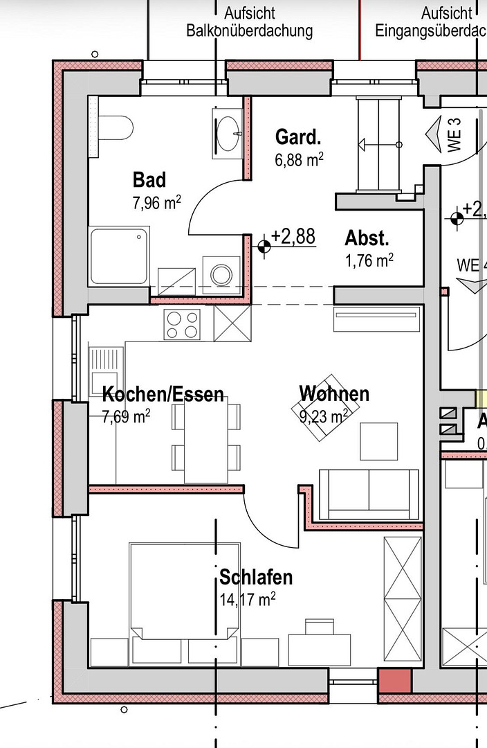 2-Zimmer-Wohnung im historischen Ambiente / Erstbezug nach Kernsanierung – 63825 Schöllkrippen – Vorschaubild 3