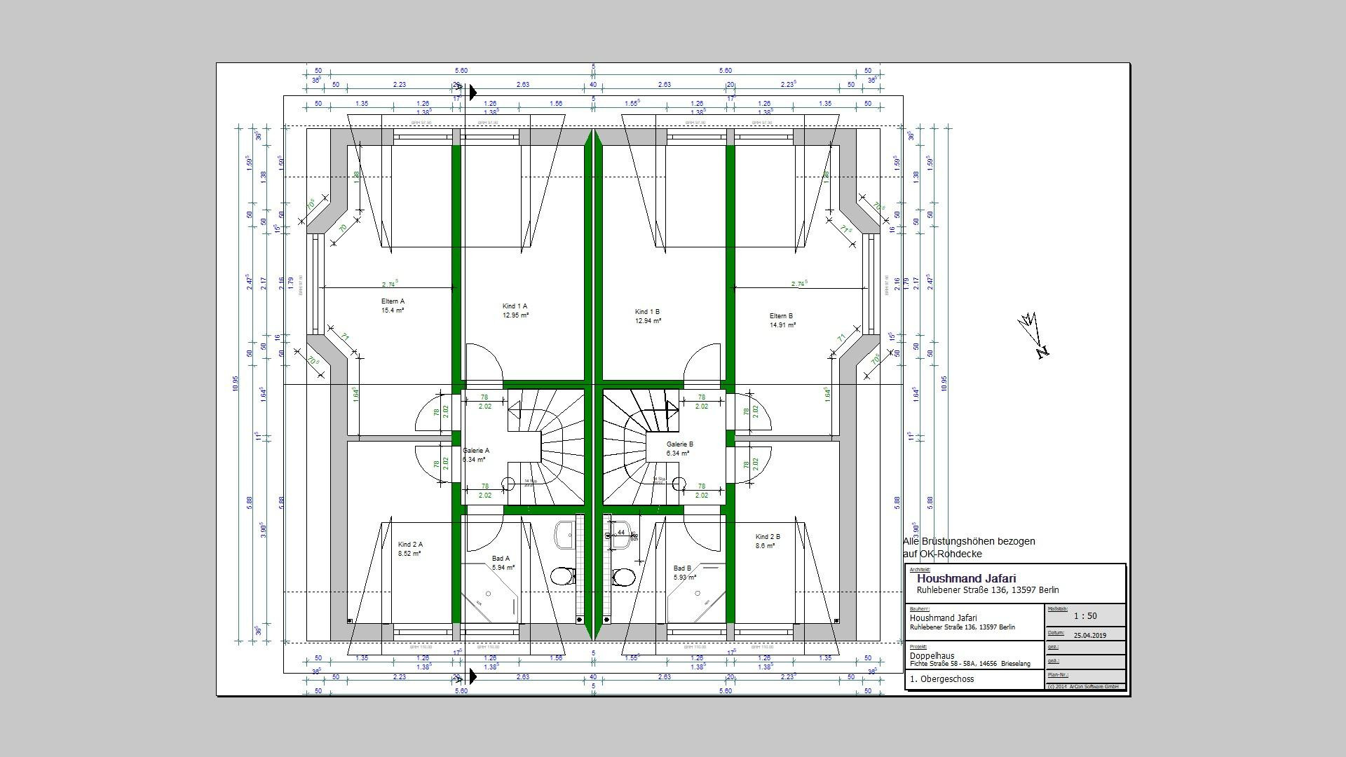Moderne möblierte Neubau-Doppelhaushälfte mit Wärmepumpe, Fußbodenheizung – 14656 Brieselang – Vorschaubild 24