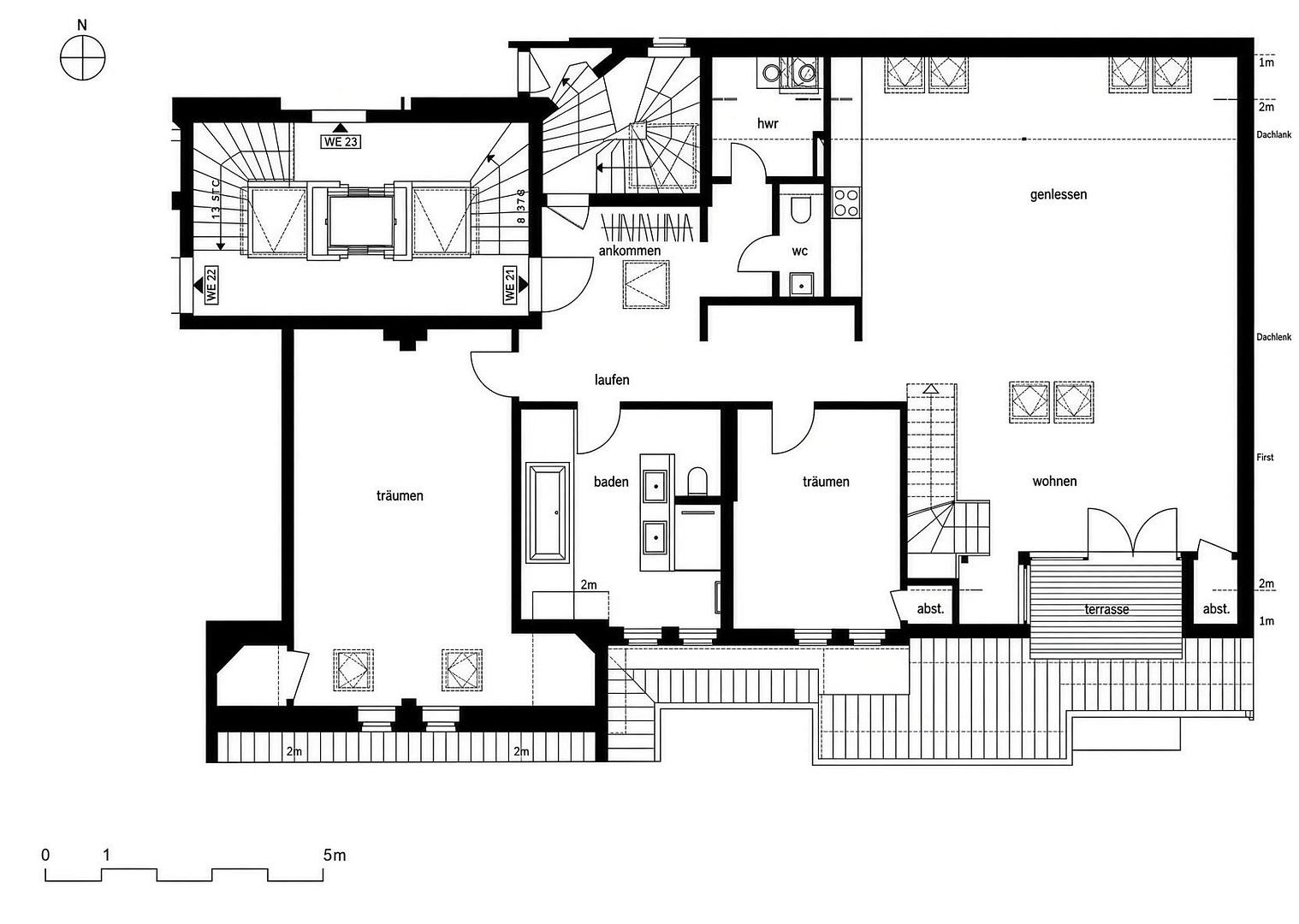 Traum-Dachgeschosswohnung mit Loft-Charakter nahe Rüdesheimer Platz – 14197 Berlin(Wilmersdorf) – Vorschaubild 12