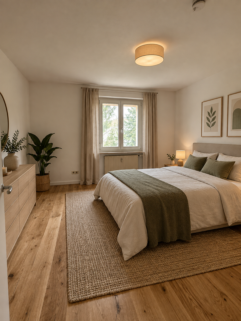 Modernisierte 3-Zimmer-Wohnung mit großem Westbalkon ins Grüne und TG – provisionsfrei – 86157 Augsburg(Pfersee) – Vorschaubild 9