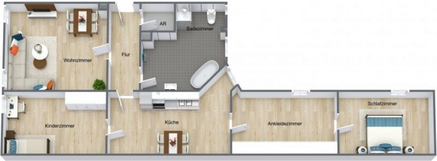 Schöne großzügige 4 Zi mit über 100 m2 – 90439 Nürnberg(St. Leonhard) – Vorschaubild 31
