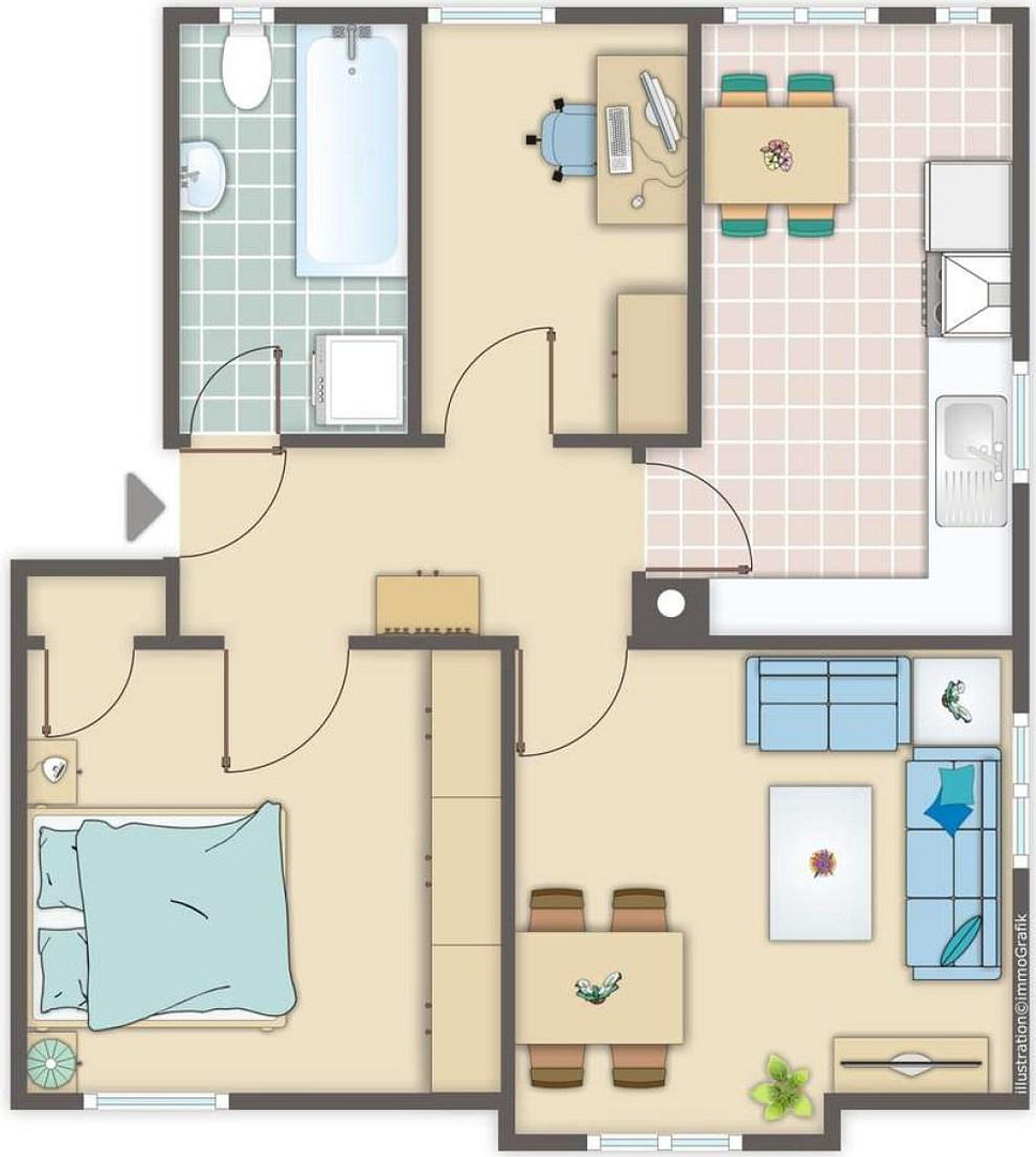Großzügige 4-Zimmer-Wohnung mit Einbauküche – 72805 Lichtenstein Unterhausen(Unterhausen) – Vorschaubild 16