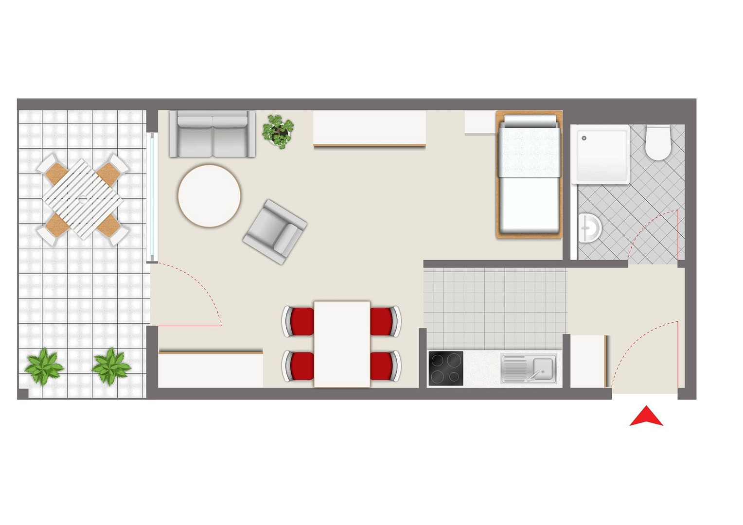 Attraktive 1-Zimmer Wohnung mit Balkon in ruhiger Lage von Laupheim – 88471 Laupheim – Vorschaubild 10