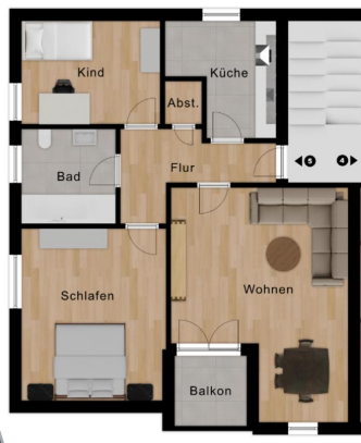 Schöne 3 Zimmer Wohnung mit Balkon und Stellplatz! – 91586 Lichtenau – Vorschaubild 14