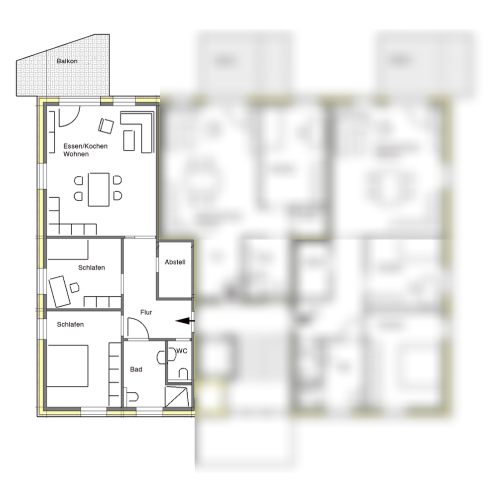 ERSTBEZUG: Großzügige 3-Zimmer-Neubauwohnung mit Südbalkon in Barkhausen – 32457 Porta Westfalica(Barkhausen) – Vorschaubild 6